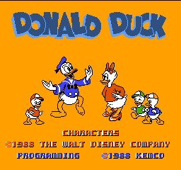 Donald Duck Title Screen